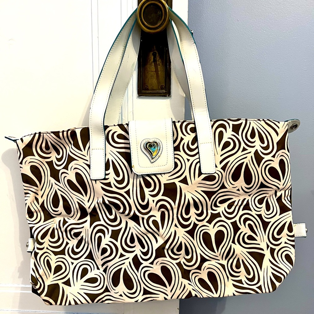 ~DVF Diane Von Furstenberg Weekender Foldable Heart Tote Bag *EUC* MSRP: $69+tax